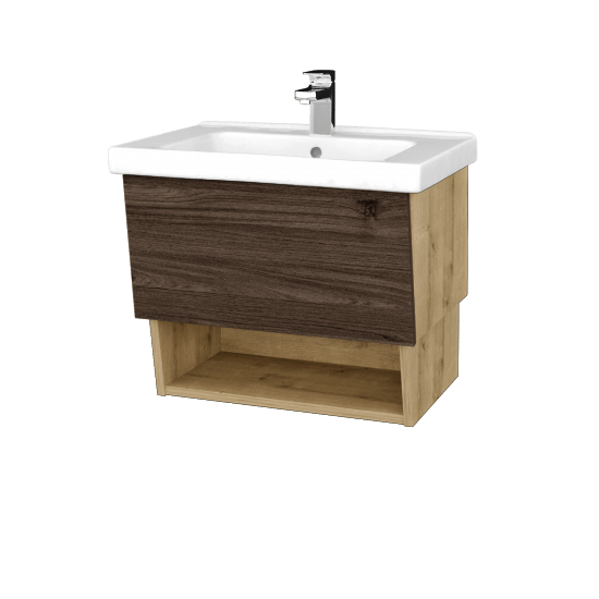 Umývadlová skrinka INVENCE SZZO 65 (umývadlo Harmonia)  - D09 Arlington - D25 Teak
