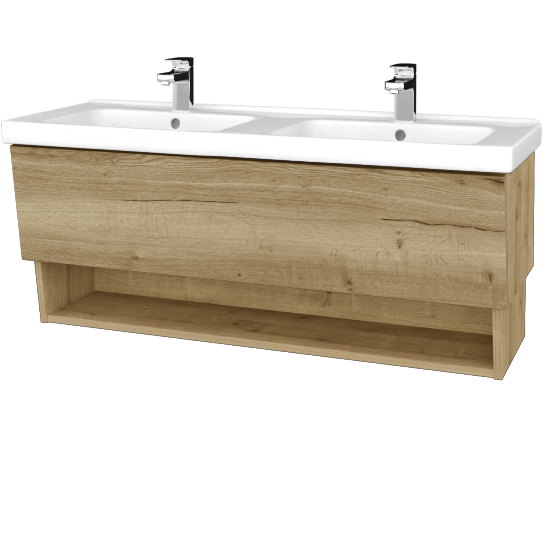 Umývadlová skrinka INVENCE SZZO 125 (dvojumývadlo Harmonia)  - D09 Arlington - D26 Ontario