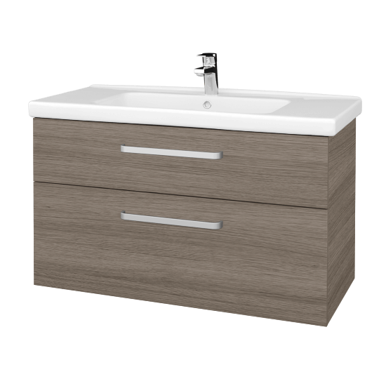 Kúpeľňová skriňa Q MAX SZZ2 100  - D03 Cafe - Úchytka T01 - D03 Cafe