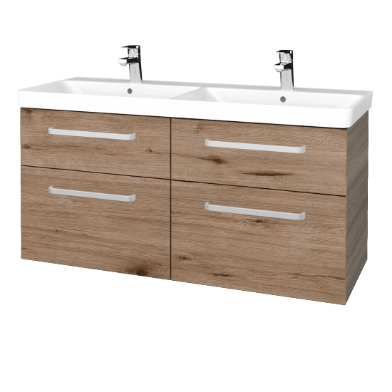 Umývadlová skrinka Q MAX SZZ4 120  - D03 Cafe - Úchytka T01 - D23 Herkules