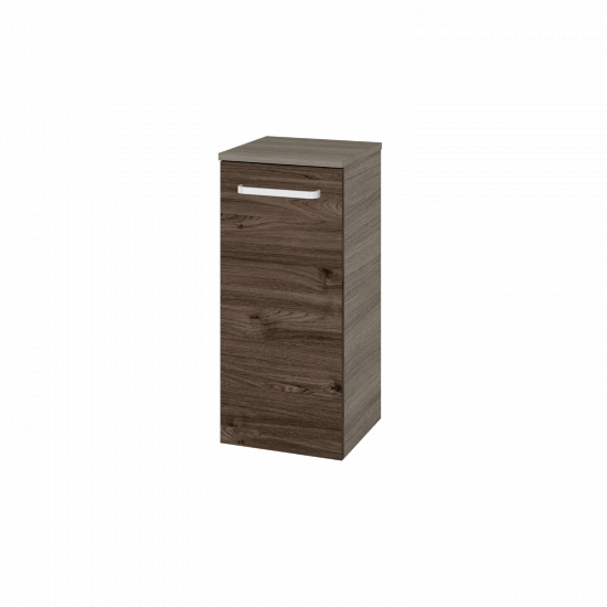Nízka skrinka DOS SND 35  - D03 Cafe - Úchytka T01 - D25 Teak - Levé