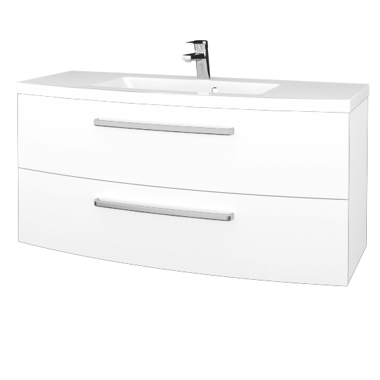 Umývadlová skrinka BRIO SZZ2 120  - L01 Biela vysoký lesk - L01 Biela vysoký lesk