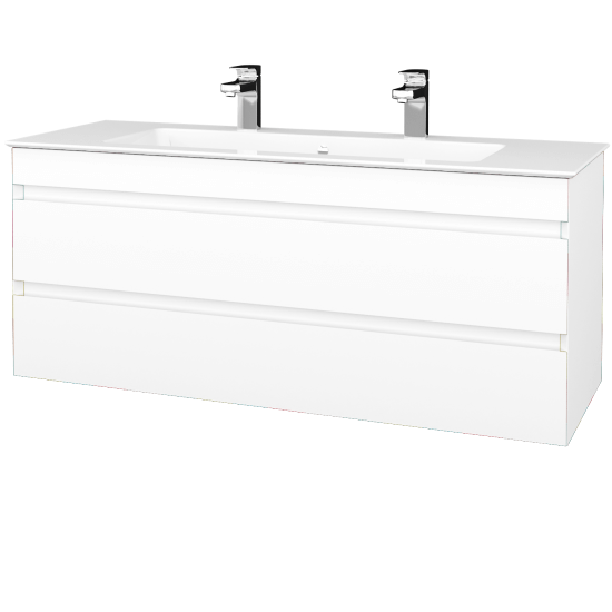 Umývadlová skriňa MAJESTY SZZ2 120  - L01 Biela vysoký lesk - L01 Biela vysoký lesk