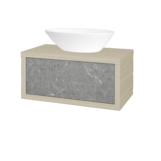 Umývadlová skriňa STORM SZZ 80 (umývadlo Triumph)  - D04 Dub - D20 Galaxy