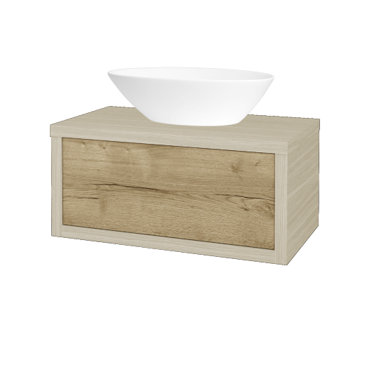 Umývadlová skriňa STORM SZZ 80 (umývadlo Triumph)  - D04 Dub - D26 Ontario