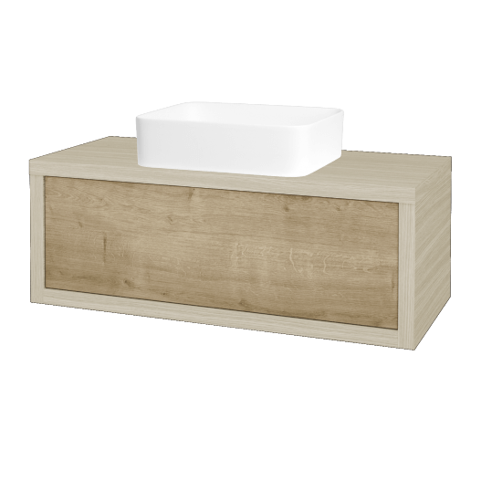 Umývadlová skriňa STORM SZZ 100 (umývadlo Joy)  - D04 Dub - D09 Arlington