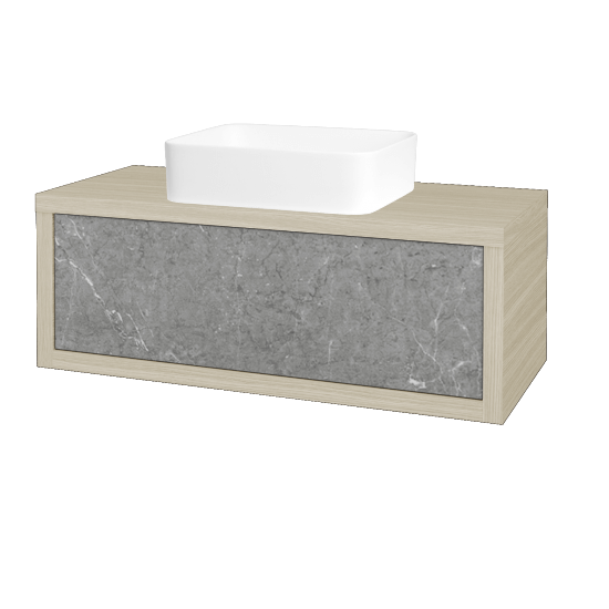 Umývadlová skriňa STORM SZZ 100 (umývadlo Joy)  - D04 Dub - D20 Galaxy