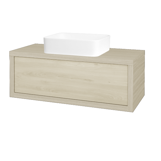 Umývadlová skriňa STORM SZZ 100 (umývadlo Joy)  - D04 Dub - D24 Ohio