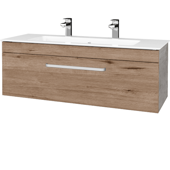 Umývadlová skrinka ASTON SZZ 120  - D01 Betón - Úchytka T01 - D23 Herkules