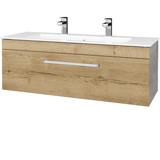 Umývadlová skrinka ASTON SZZ 120  - D01 Betón - Úchytka T01 - D26 Ontario