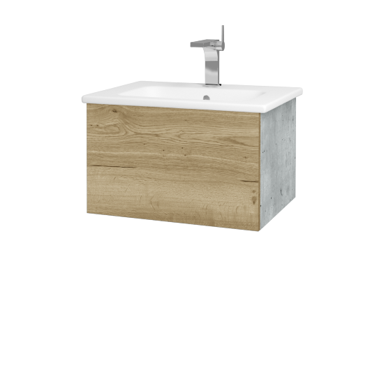 Umývadlová skrinka VARIANTE SZZ 60 (umývadlo Euphoria)  - D01 Betón - D26 Ontario