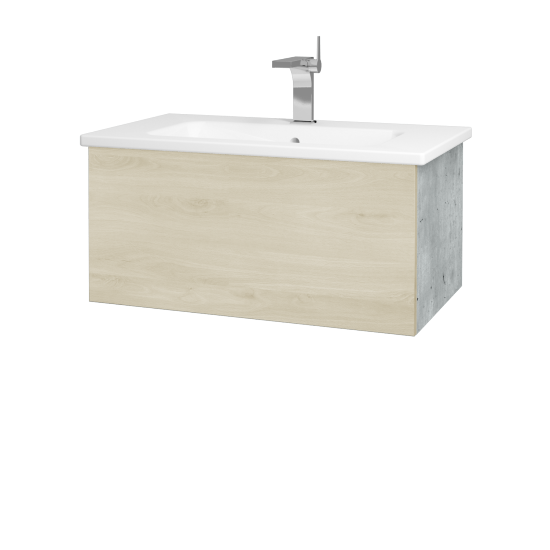 Umývadlová skrinka VARIANTE SZZ 80 (umývadlo Euphoria)  - D01 Betón - D24 Ohio