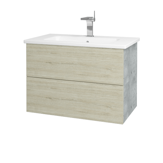 Umývadlová skrinka VARIANTE SZZ2 80 (umývadlo Euphoria)  - D01 Betón - D05 Oregon