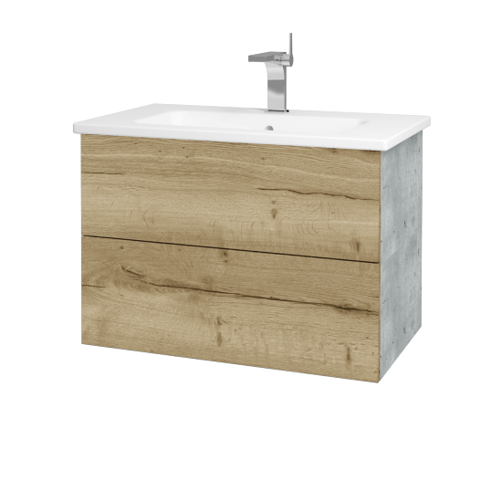 Umývadlová skrinka VARIANTE SZZ2 80 (umývadlo Euphoria)  - D01 Betón - D26 Ontario