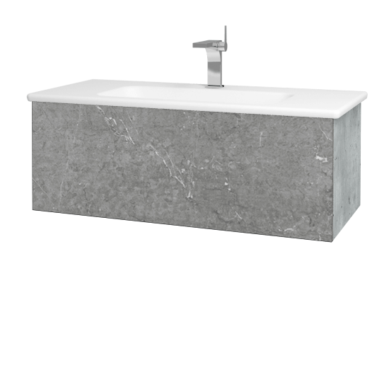 Umývadlová  skrinka VARIANTE SZZ 100 (umývadlo Euphoria)  - D01 Betón - D20 Galaxy