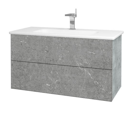 Umývadlová skrinka VARIANTE SZZ2 100 (umývadlo Euphoria)  - D01 Betón - D20 Galaxy