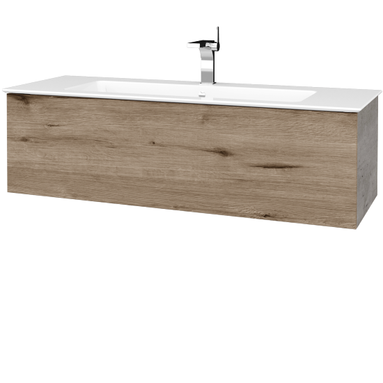 Umývadlová skrinka VARIANTE SZZ 120 (umývadlo Pura)  - D01 Betón - D23 Herkules