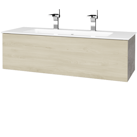 Umývadlová skrinka VARIANTE SZZ 120 (umývadlo Pura)  - D01 Betón - D24 Ohio