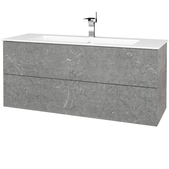 Umývadlová skrinka VARIANTE SZZ2 120 (umývadlo Pura)  - D01 Betón - D20 Galaxy