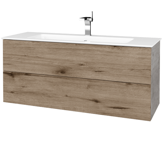 Umývadlová skrinka VARIANTE SZZ2 120 (umývadlo Pura)  - D01 Betón - D23 Herkules