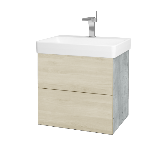 Umývadlová skrinka VARIANTE SZZ2 60 pre úmyvadlo Laufen Pro S - D01 Betón - D24 Ohio