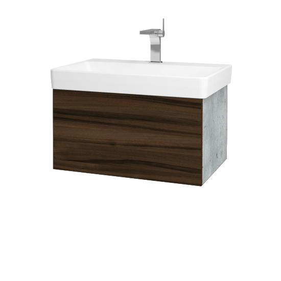 Umývadlová skrinka VARIANTE SZZ 70 pre úmyvadlo Laufen Pro S - D01 Betón - D06 Orech