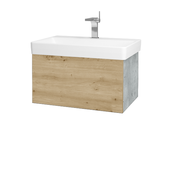 Umývadlová skrinka VARIANTE SZZ 70 pre úmyvadlo Laufen Pro S - D01 Betón - D22 Karamel