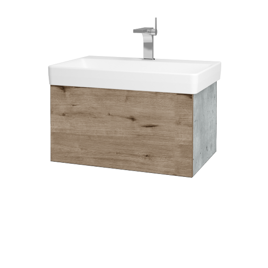 Umývadlová skrinka VARIANTE SZZ 70 pre úmyvadlo Laufen Pro S - D01 Betón - D23 Herkules