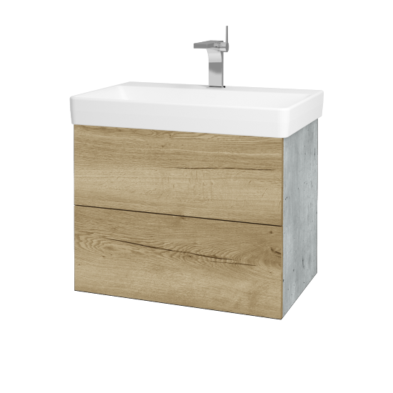 Umývadlová skrinka VARIANTE SZZ2 70 pre úmyvadlo Laufen Pro S - D01 Betón - D26 Ontario