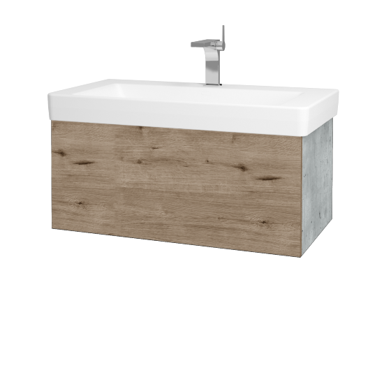 Umývadlová skrinka VARIANTE SZZ 85 pre úmyvadlo Laufen Pro S - D01 Betón - D23 Herkules