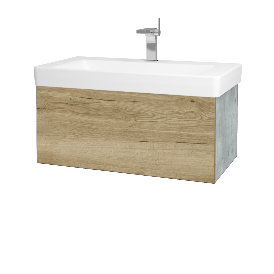 Umývadlová skrinka VARIANTE SZZ 85 pre úmyvadlo Laufen Pro S - D01 Betón - D26 Ontario