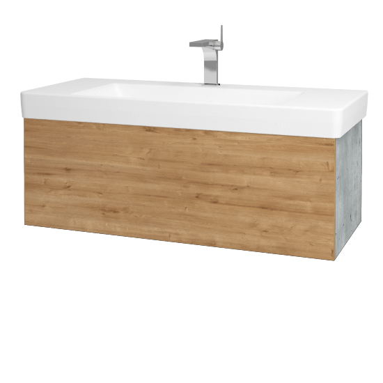 Umývadlová skrinka VARIANTE SZZ 105 pre úmyvadlo Laufen Pro S - D01 Betón - D09 Arlington