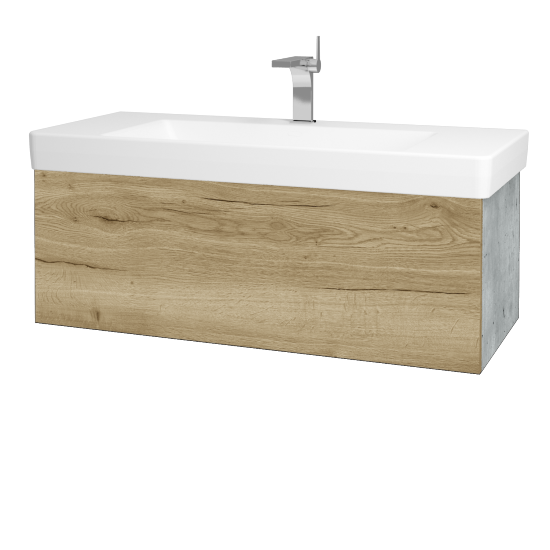 Umývadlová skrinka VARIANTE SZZ 105 pre úmyvadlo Laufen Pro S - D01 Betón - D26 Ontario