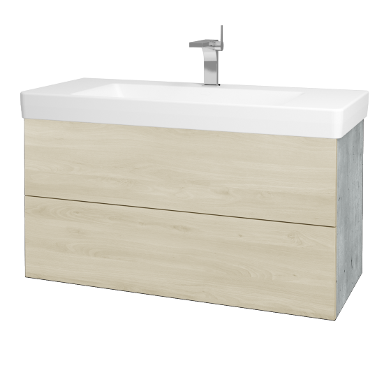 Umývadlová skrinka VARIANTE SZZ2 105 pre úmyvadlo Laufen Pro S - D01 Betón - D24 Ohio