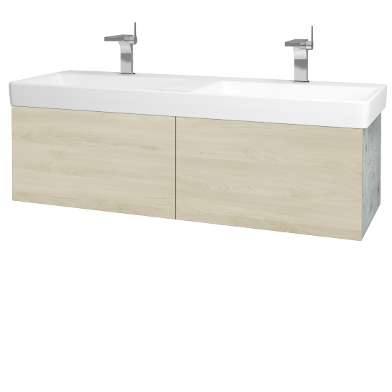 Umývadlová skrinka VARIANTE SZZ2 130 pre úmyvadlo Laufen Pro S - D01 Betón - D24 Ohio