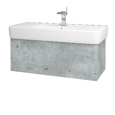 Kúpeľňová skriňa VARIANTE SZZ 100  - D01 Betón - D16 Tmavý betón