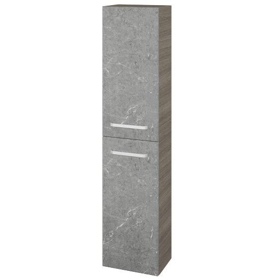 Vysoká skriňa DOS SV1D2 35  - D03 Cafe - Úchytka T01 - D20 Galaxy - Levé