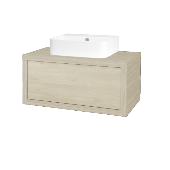 Umývadlová skriňa STORM SZZ 80 (umývadlo Joy 3)  - D04 Dub - D24 Ohio