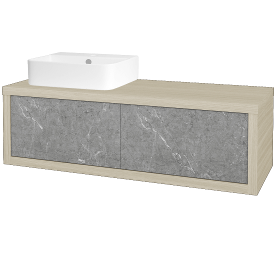 Umývadlová skriňa STORM SZZ2 120 (umývadlo Joy 3)  - D04 Dub - D20 Galaxy - Levé