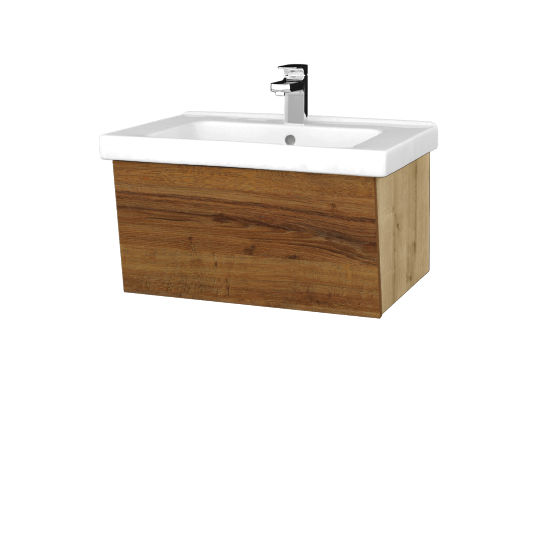 Umývadlová skrinka INVENCE SZZ 65 (umývadlo Harmonia)  - D09 Arlington - D27 Cognac