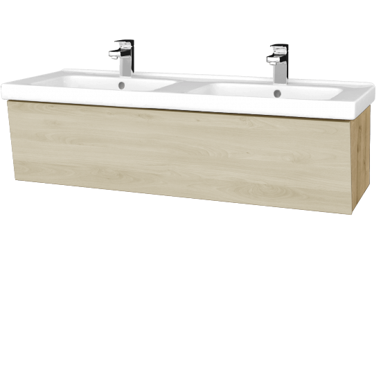 Umývadlová skrinka INVENCE SZZ 125 (dvojumývadlo Harmonia)  - D09 Arlington - D24 Ohio