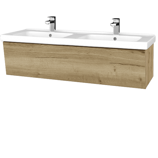 Umývadlová skrinka INVENCE SZZ 125 (dvojumývadlo Harmonia)  - D09 Arlington - D26 Ontario