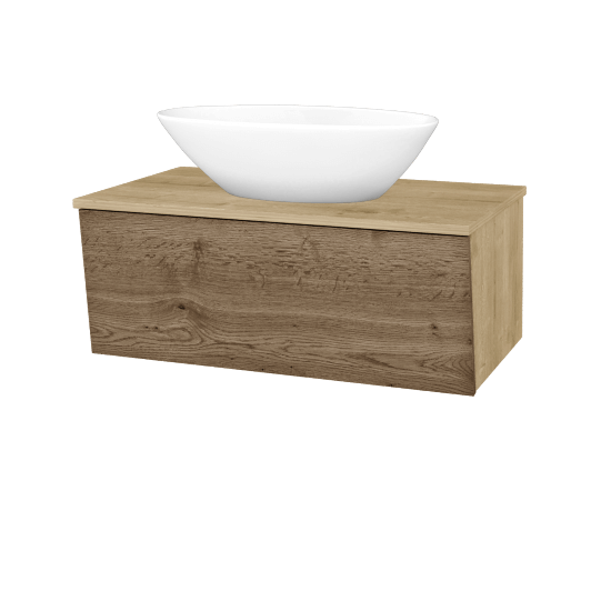 Umývadlová skrinka INVENCE SZZ 80 (umývadlo Triumph)  - D09 Arlington - D21 Tobacco - Nie