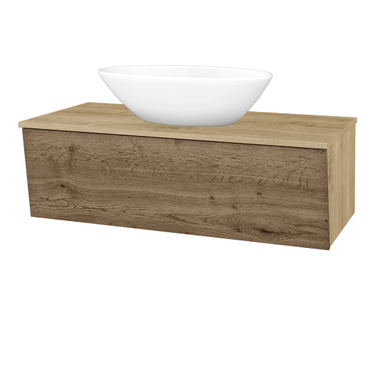 Umývadlová skrinka INVENCE SZZ 100 (umývadlo Triumph)  - D09 Arlington - D21 Tobacco - Nie