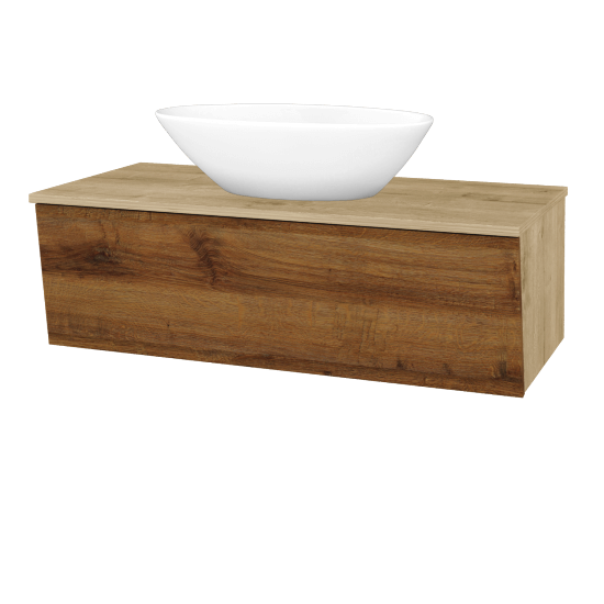 Umývadlová skrinka INVENCE SZZ 100 (umývadlo Triumph)  - D09 Arlington - D27 Cognac - Nie