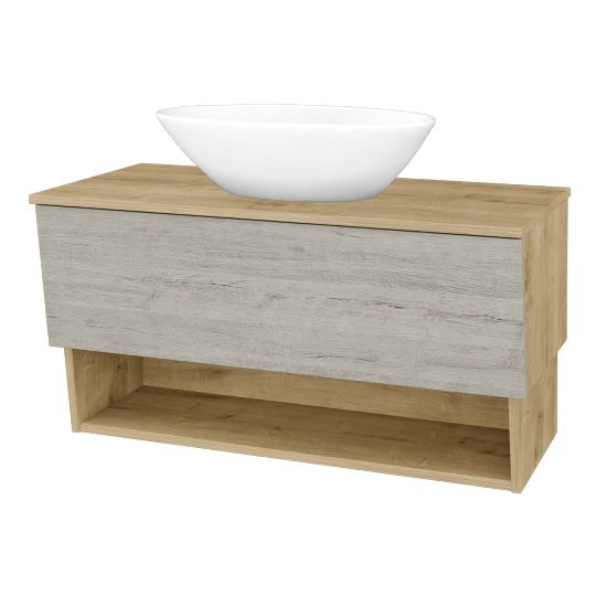 Umývadlová skrinka INVENCE SZZO 100 (umývadlo Triumph)  - D09 Arlington - D05 Oregon - Nie