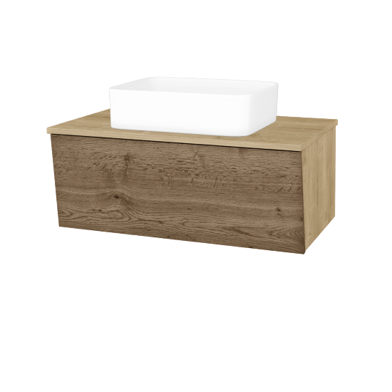 Umývadlová skrinka INVENCE SZZ 80 (umývadlo Joy)  - D09 Arlington - D21 Tobacco - Nie