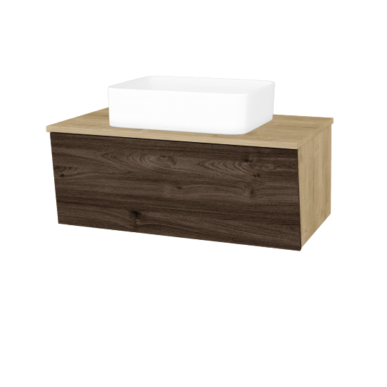 Umývadlová skrinka INVENCE SZZ 80 (umývadlo Joy)  - D09 Arlington - D25 Teak - Nie