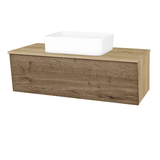 Umývadlová skrinka INVENCE SZZ 100 (umývadlo Joy)  - D09 Arlington - D21 Tobacco - Nie