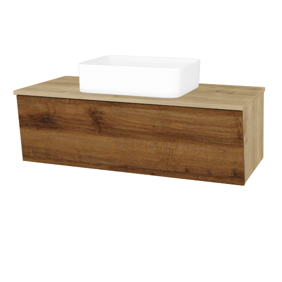 Umývadlová skrinka INVENCE SZZ 100 (umývadlo Joy)  - D09 Arlington - D27 Cognac - Nie